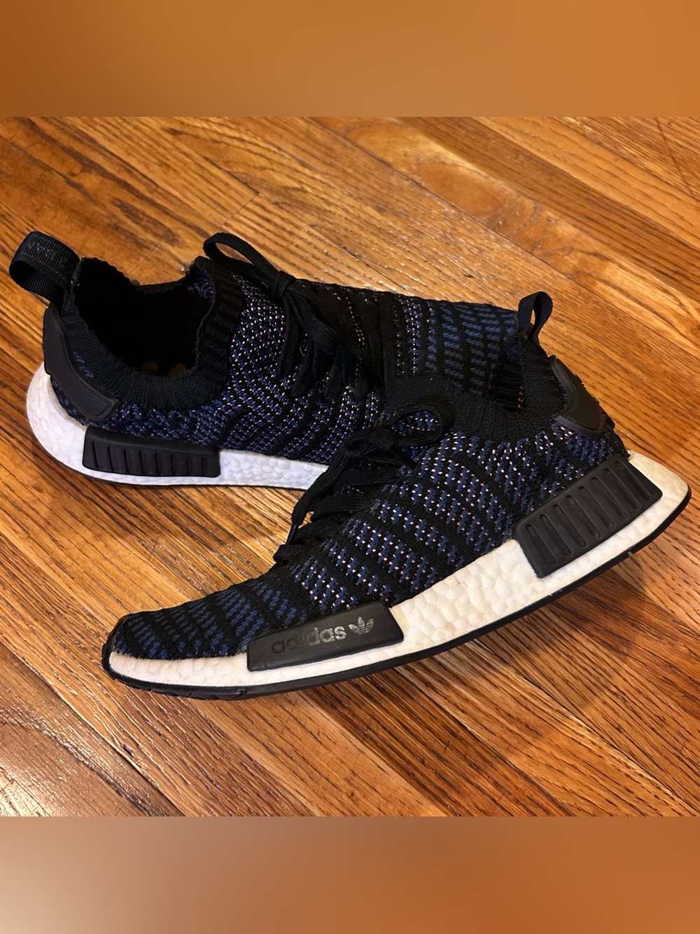 Adidas NMD R1 STLT Primeknit - Core Black Noble Indigo Purple
